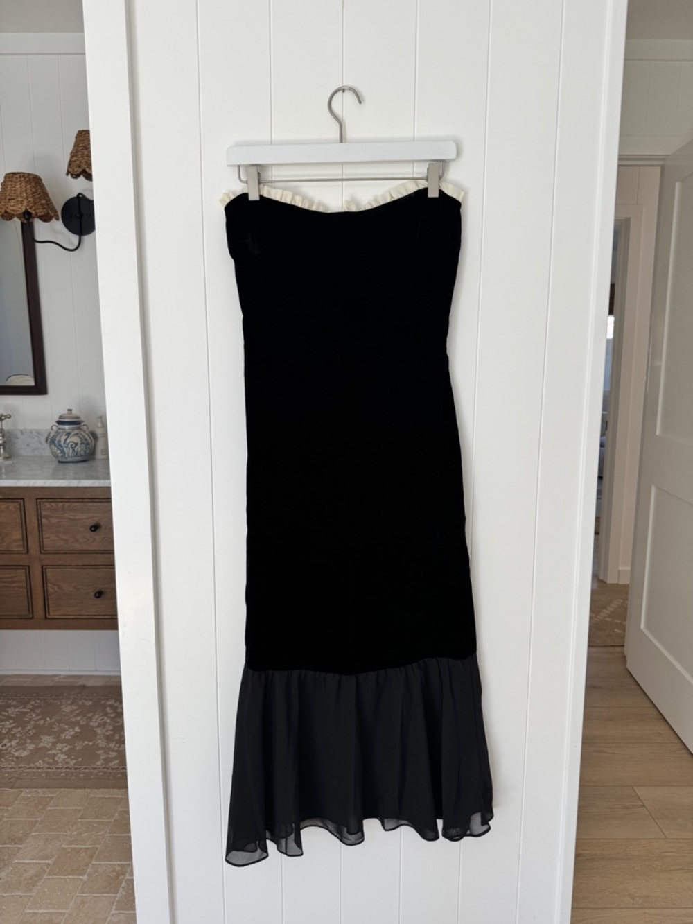 Reformation Le Marais Velvet Dress